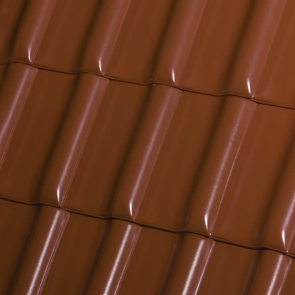 Fleming - dachówka kasztanowa angobowana