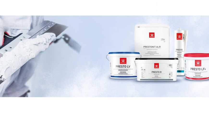 Tikkurila Presto - nowa linia produktów do szpachlowania ścian 