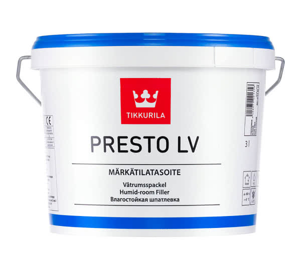 Szpachlówka do lekko wilgotnych pomieszczeń Tikkurila Presto LV