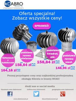Oefrta specjalna DABROwent na nasady turbowent